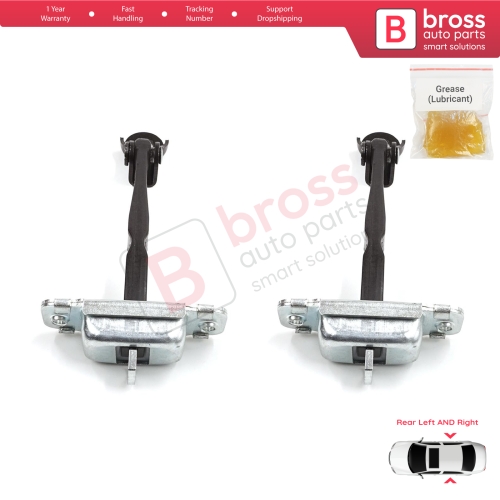 2 Pieces Rear Door Stop Check Assy Limiter Strap for Hyundai Accent MK4 RB RC 2011-2018 4/5 Door 79480-0U000