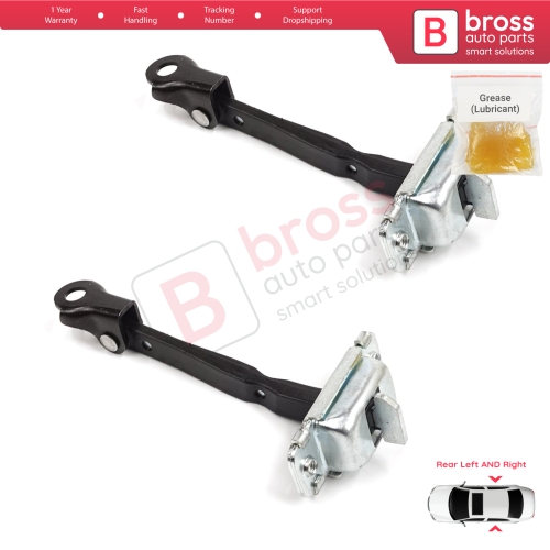 2 Pieces Rear Door Stop Check Assy Limiter Strap for Hyundai Accent MK4 RB RC 2011-2018 4/5 Door 79480-0U000