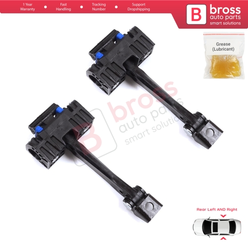 2 Pieces Rear Door Stop Check Assy Limiter Strap for BMW 3 Series E90 E91 2004-2012 51227176808