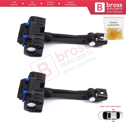 2 Pieces Rear Door Stop Check Assy Limiter Strap for BMW 3 Series E90 E91 2004-2012 51227176808