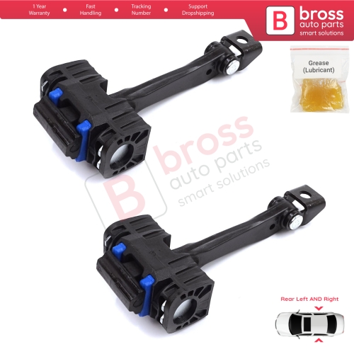 2 Pieces Rear Door Stop Check Assy Limiter Strap for BMW 3 Series E90 E91 2004-2012 51227176808