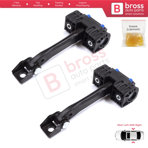 2 Pieces Rear Door Stop Check Assy Limiter Strap for BMW 3 Series E90 E91 2004-2012 51227176808