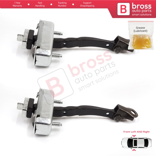 2 Pieces Front Door Stop Check Assy Limiter Strap for Toyota Avensis MK3 T27 T270 2009-2018 68610-05052