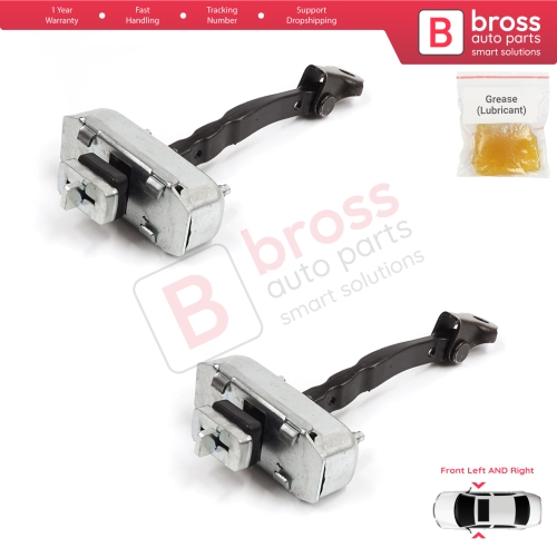2 Pieces Front Door Stop Check Assy Limiter Strap for Toyota Avensis MK3 T27 T270 2009-2018 68610-05052