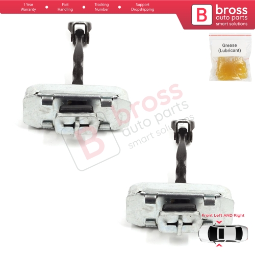 2 Pieces Front Door Stop Check Assy Limiter Strap for Toyota Avensis MK3 T27 T270 2009-2018 68610-05052