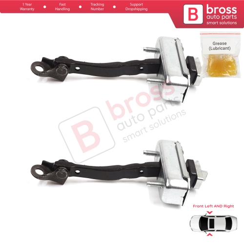 2 Pieces Front Door Stop Check Assy Limiter Strap for Toyota Avensis MK3 T27 T270 2009-2018 68610-05052