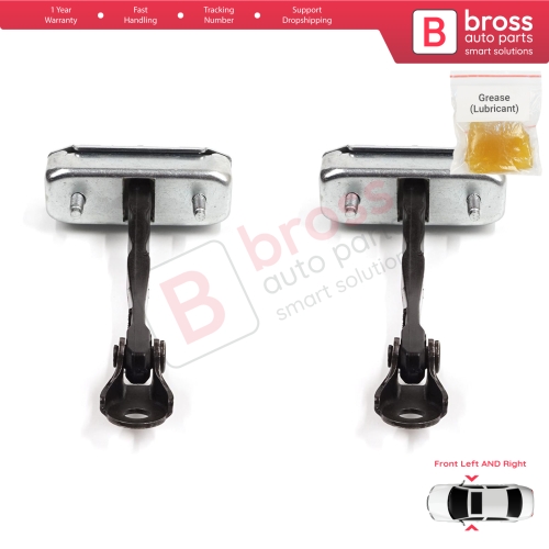 2 Pieces Front Door Stop Check Assy Limiter Strap for Toyota Avensis MK3 T27 T270 2009-2018 68610-05052