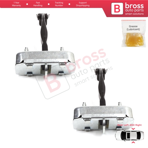 2 Pieces Rear Door Stop Check Assy Limiter Strap for Toyota Camry MK7 V5 XV50 XV55 2011-2019 68630-33092