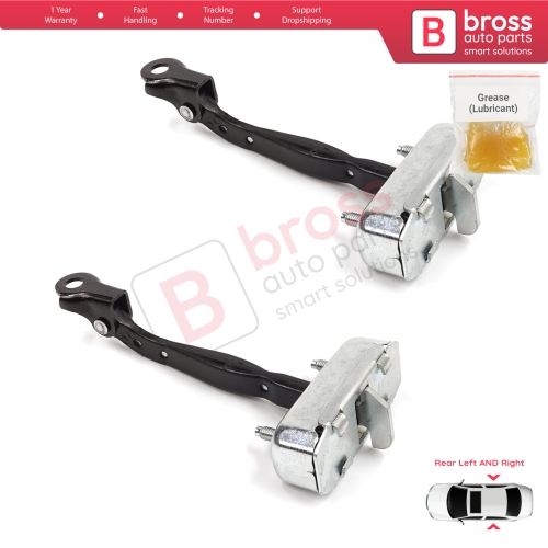 2 Pieces Rear Door Stop Check Assy Limiter Strap for Toyota Camry MK7 V5 XV50 XV55 2011-2019 68630-33092