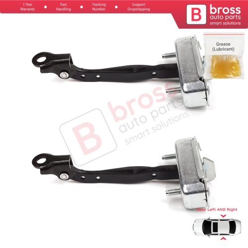 2 Pieces Rear Door Stop Check Assy Limiter Strap for Toyota Camry MK7 V5 XV50 XV55 2011-2019 68630-33092