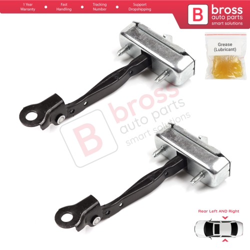 2 Pieces Rear Door Stop Check Assy Limiter Strap for Toyota Camry MK7 V5 XV50 XV55 2011-2019 68630-33092