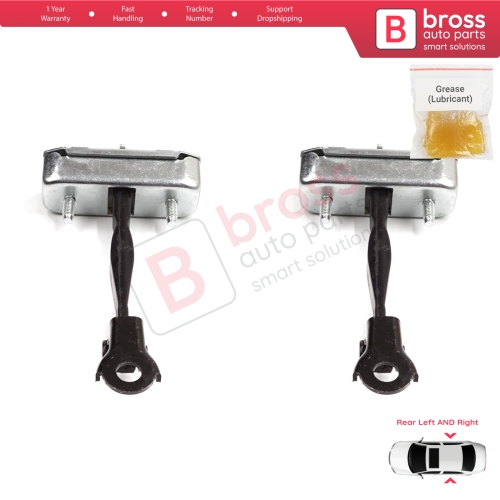2 Pieces Rear Door Stop Check Assy Limiter Strap for Toyota Camry MK7 V5 XV50 XV55 2011-2019 68630-33092