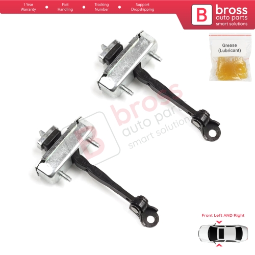2 Pieces Front Door Stop Check Assy Limiter Strap for Toyota Sequoia MK2 XK60 2008-2022 Tundra MK2 XK50 2007-2021 4-Door 68620-0C023