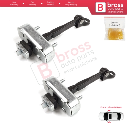 2 Pieces Front Door Stop Check Assy Limiter Strap for Toyota Sequoia MK2 XK60 2008-2022 Tundra MK2 XK50 2007-2021 4-Door 68620-0C023