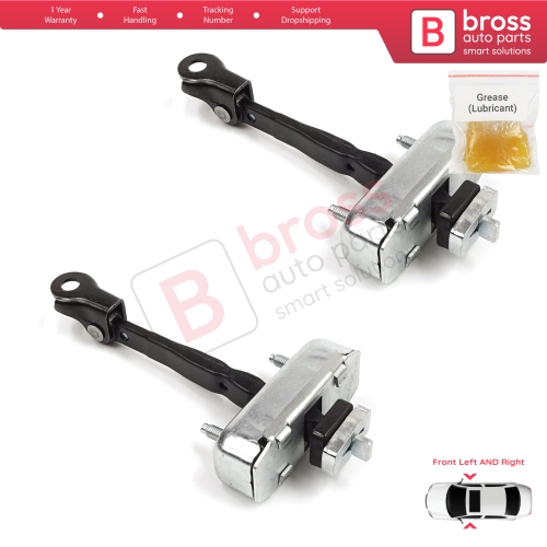 2 Pieces Front Door Stop Check Assy Limiter Strap for Toyota Sequoia MK2 XK60 2008-2022 Tundra MK2 XK50 2007-2021 4-Door 68620-0C023
