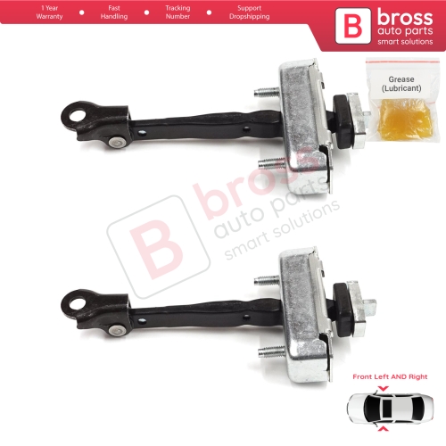 2 Pieces Front Door Stop Check Assy Limiter Strap for Toyota Sequoia MK2 XK60 2008-2022 Tundra MK2 XK50 2007-2021 4-Door 68620-0C023