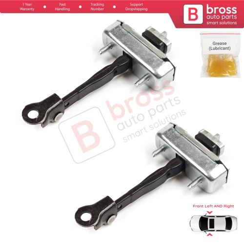 2 Pieces Front Door Stop Check Assy Limiter Strap for Toyota Sequoia MK2 XK60 2008-2022 Tundra MK2 XK50 2007-2021 4-Door 68620-0C023