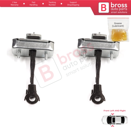 2 Pieces Front Door Stop Check Assy Limiter Strap for Toyota Sequoia MK2 XK60 2008-2022 Tundra MK2 XK50 2007-2021 4-Door 68620-0C023