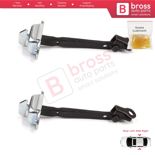 2 Pieces Rear Door Stop Check Assy Limiter Strap for Toyota Corolla E21 E210 2019-On 4/5 Door 68630-02340