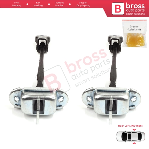 2 Pieces Rear Door Stop Check Assy Limiter Strap for Toyota Corolla E21 E210 2019-On 4/5 Door 68630-02340