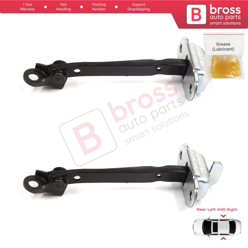 2 Pieces Rear Door Stop Check Assy Limiter Strap for Toyota Corolla E21 E210 2019-On 4/5 Door 68630-02340