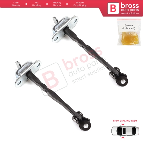 2 Pieces Front Door Stop Check Assy Limiter Strap for Toyota RAV4 MK5 XA50 A5 H5 2018-2025 6861042060