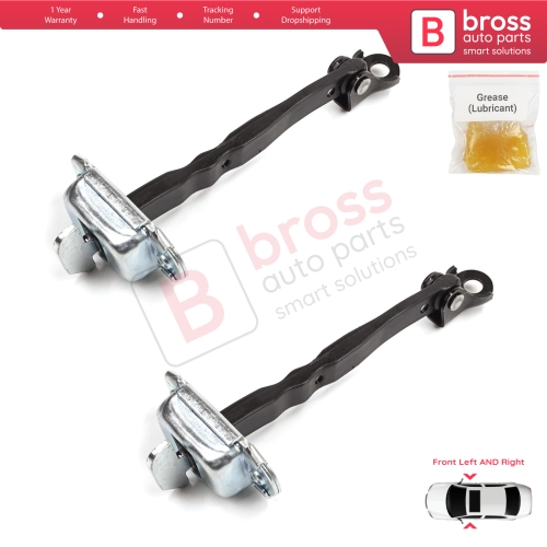 2 Pieces Front Door Stop Check Assy Limiter Strap for Toyota RAV4 MK5 XA50 A5 H5 2018-2025 6861042060