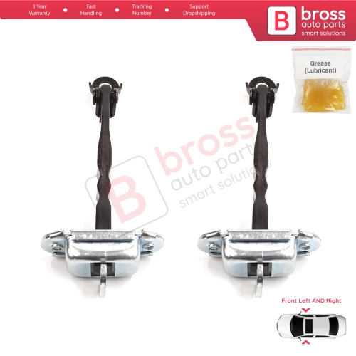 2 Pieces Front Door Stop Check Assy Limiter Strap for Toyota RAV4 MK5 XA50 A5 H5 2018-2025 6861042060