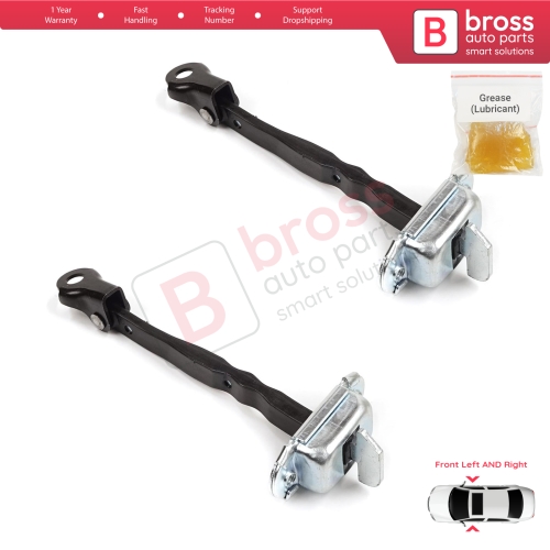 2 Pieces Front Door Stop Check Assy Limiter Strap for Toyota RAV4 MK5 XA50 A5 H5 2018-2025 6861042060