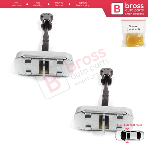 2 Pieces Front Door Stop Check Assy Limiter Strap for Toyota Auris MK1 E150 E15 2007-2012 68610-02111
