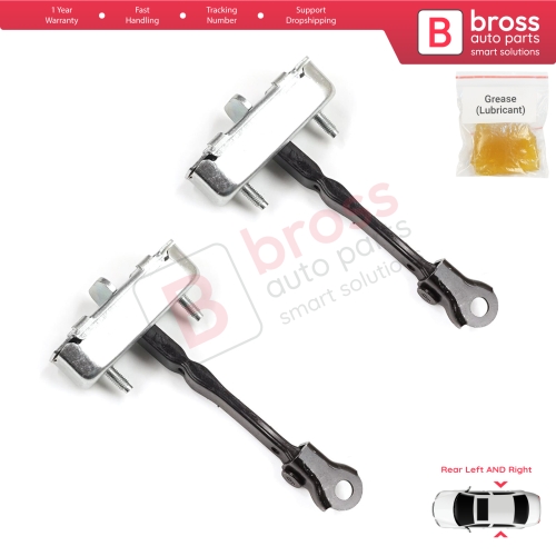 2 Pieces Rear Door Stop Check Assy Limiter Strap for Toyota Auris MK1 E150 E15 2007-2012 68630-02121