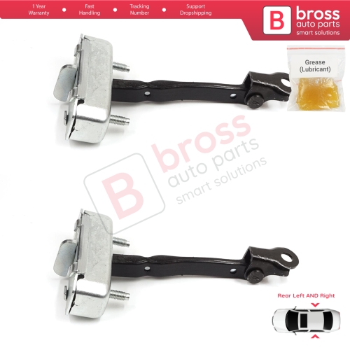 2 Pieces Rear Door Stop Check Assy Limiter Strap for Toyota Auris MK1 E150 E15 2007-2012 68630-02121