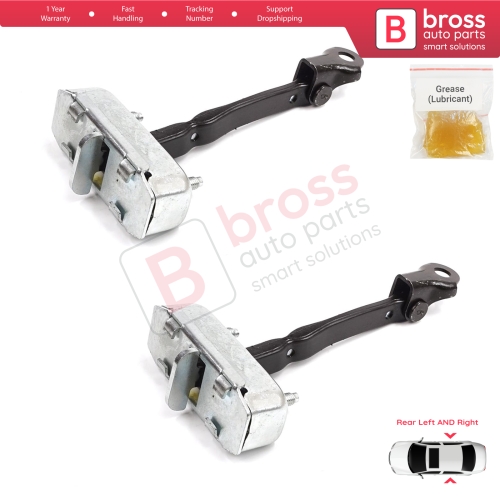 2 Pieces Rear Door Stop Check Assy Limiter Strap for Toyota Auris MK1 E150 E15 2007-2012 68630-02121