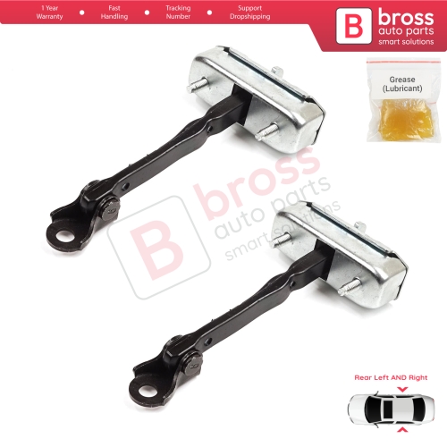 2 Pieces Rear Door Stop Check Assy Limiter Strap for Toyota Auris MK1 E150 E15 2007-2012 68630-02121