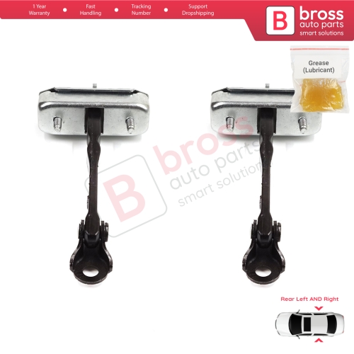 2 Pieces Rear Door Stop Check Assy Limiter Strap for Toyota Auris MK1 E150 E15 2007-2012 68630-02121