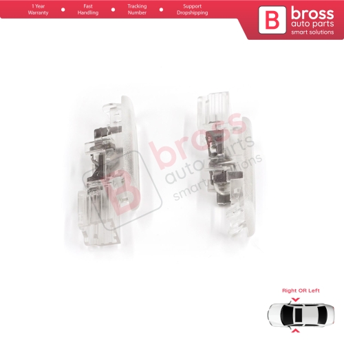 2 Pieces Door Lighting Courtesy Lamp for Renault Clio MK3 Megane MK2 3 Scenic MK2 3 Fluence L3 8200120715