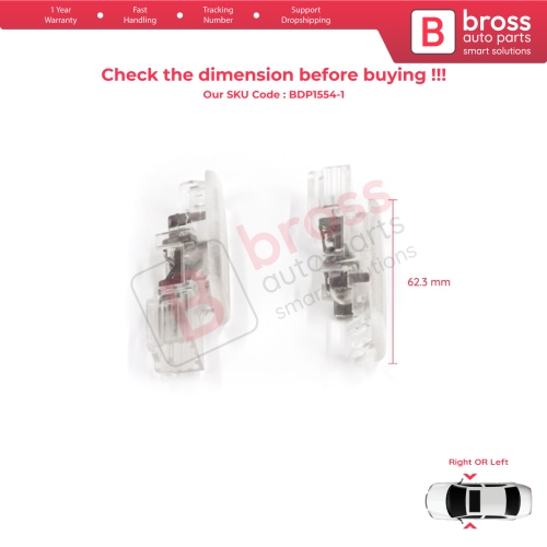 2 Pieces Door Lighting Courtesy Lamp for Renault Clio MK3 Megane MK2 3 Scenic MK2 3 Fluence L3 8200120715