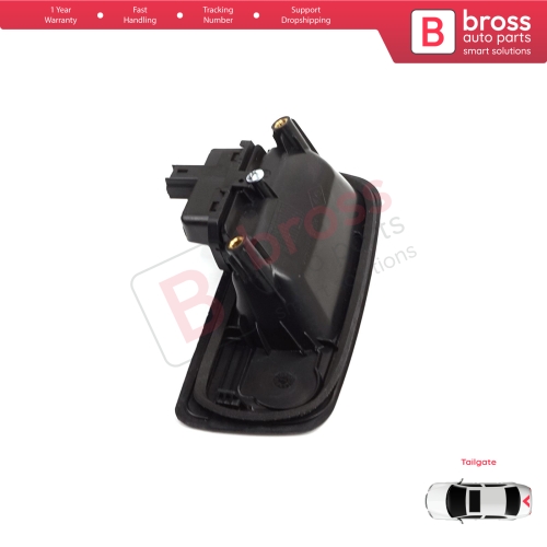 Rear Tailgate Exterior Door Opener Handle Black for Renault Kangoo MK2 Express FW Be Bop KW Mercedes Citan W415 8200497807