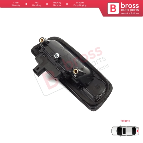 Rear Tailgate Exterior Door Opener Handle Black for Renault Kangoo MK2 Express FW Be Bop KW Mercedes Citan W415 8200497807