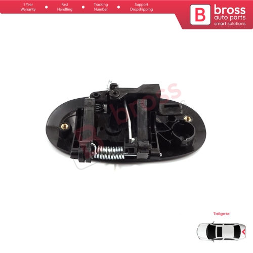 Rear Tailgate Exterior Door Opener Handle Black for Renault Kangoo KC Express FC Nissan Kubistar MK1 X76 8200153666