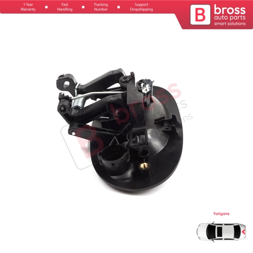 Rear Tailgate Exterior Door Opener Handle Black for Renault Kangoo KC Express FC Nissan Kubistar MK1 X76 8200153666