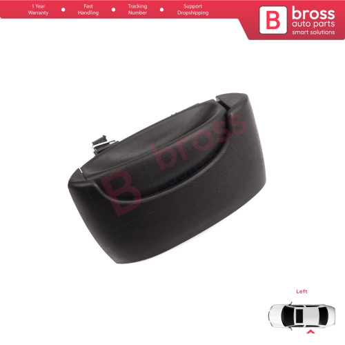 Left Side Sliding Door Exterior Opener Handle Black for Renault Kangoo KC Express FC Nissan Kubistar MK1 X76 8200107371