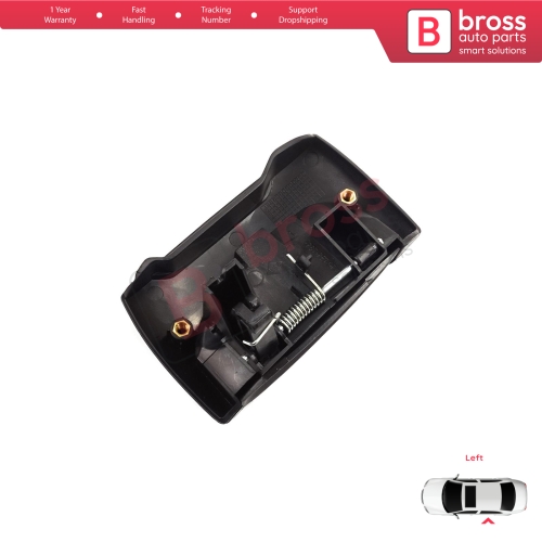 Left Side Sliding Door Exterior Opener Handle Black for Renault Kangoo KC Express FC Nissan Kubistar MK1 X76 8200107371