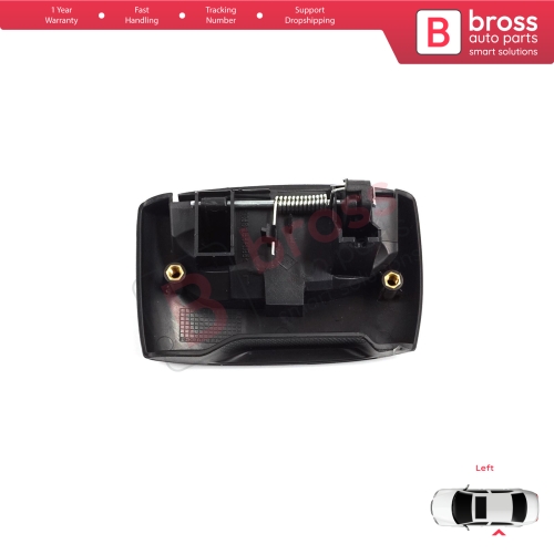 Left Side Sliding Door Exterior Opener Handle Black for Renault Kangoo KC Express FC Nissan Kubistar MK1 X76 8200107371