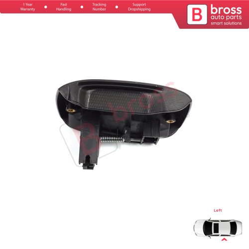 Left Side Sliding Door Exterior Opener Handle Black for Renault Kangoo KC Express FC Nissan Kubistar MK1 X76 8200107371