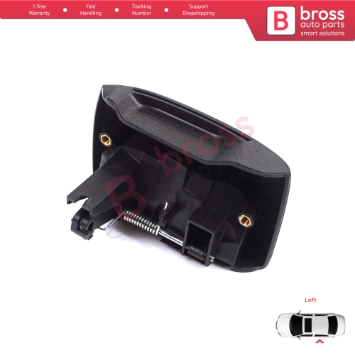 Left Side Sliding Door Exterior Opener Handle Black for Renault Kangoo KC Express FC Nissan Kubistar MK1 X76 8200107371