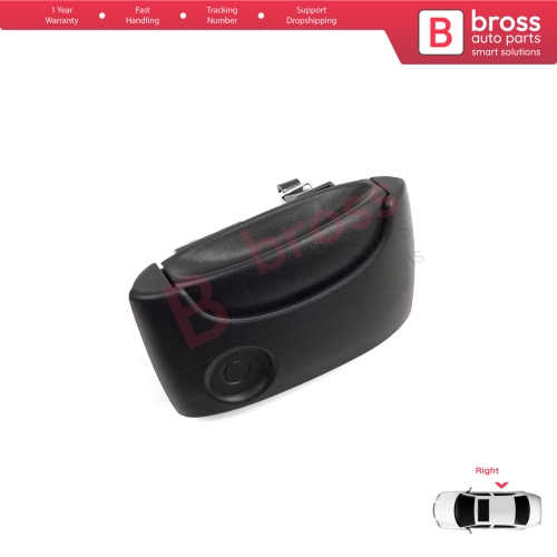 Right Side Sliding Door Exterior Opener Handle Black for Renault Kangoo KC Express FC Nissan Kubistar MK1 X76 8200107372