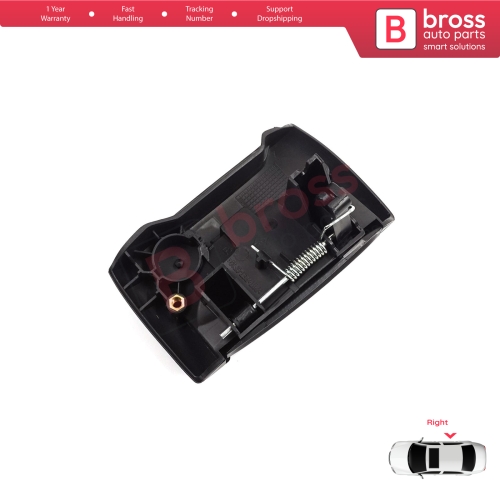 Right Side Sliding Door Exterior Opener Handle Black for Renault Kangoo KC Express FC Nissan Kubistar MK1 X76 8200107372