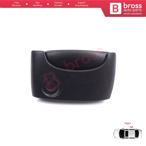 Right Side Sliding Door Exterior Opener Handle Black for Renault Kangoo KC Express FC Nissan Kubistar MK1 X76 8200107372