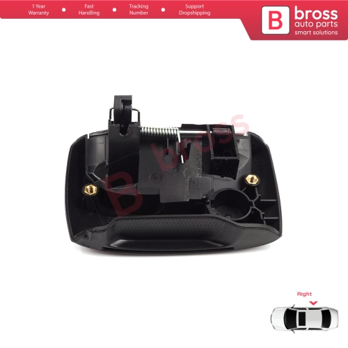Right Side Sliding Door Exterior Opener Handle Black for Renault Kangoo KC Express FC Nissan Kubistar MK1 X76 8200107372
